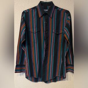 Wrangler Men's Multicolor Striped Shirt
